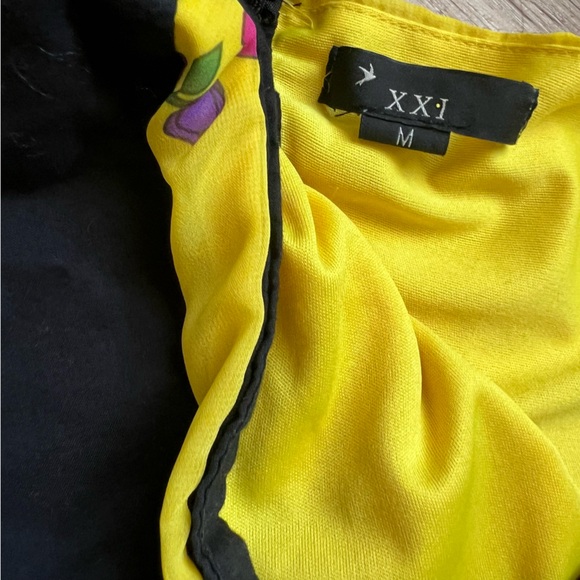 Vintage Y2K XXI Bright Floral Tie Back Dress - Picture 4 of 7